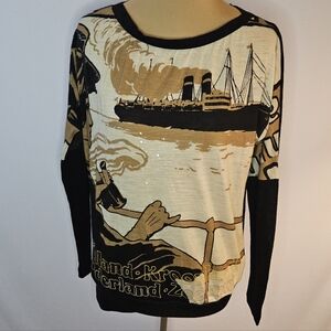 Vintage Graphic Long Sleeve Top